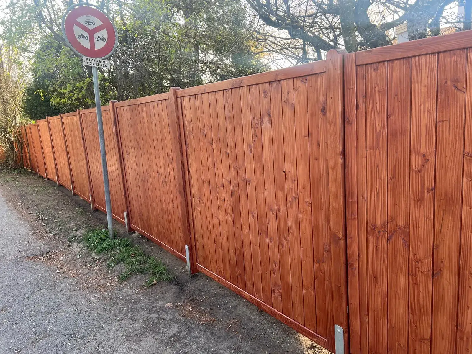 Palissade bois pour propriété privée à Genève